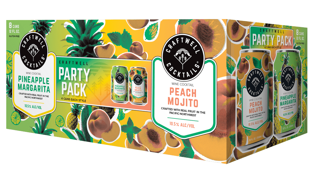 Peach Party Cans, 12 Pack