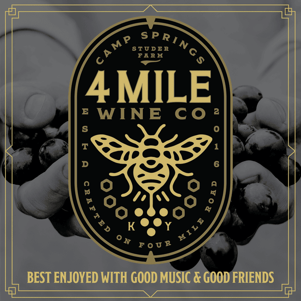 Brand for 4 Mile Wine Co.