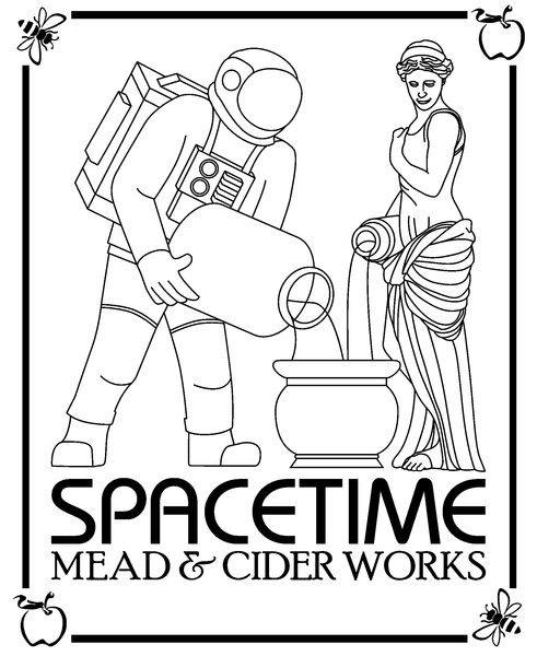 Brand for Space Time Mead & Cider Works