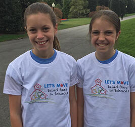 Boulder, CO Sends Two 5th Grade Salad Bar Ambassadors to Plant the White House