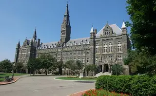 Georgetown University (GU)  is a Private, 4 years school located in Washington, DC. 