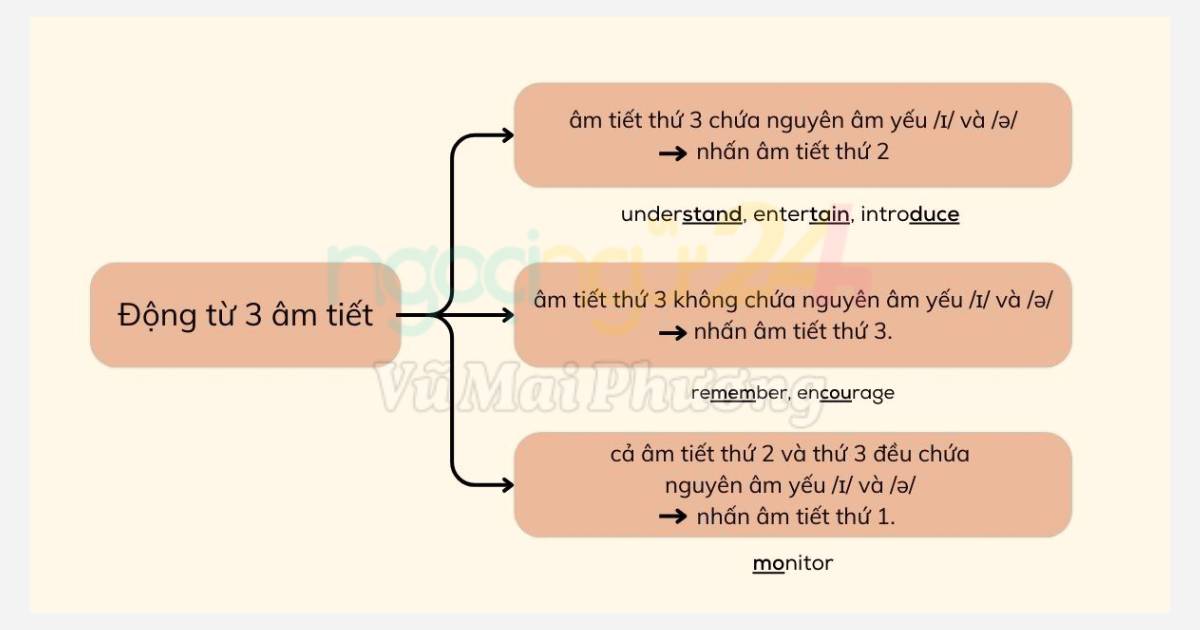 Từ có ba âm tiết trở lên
