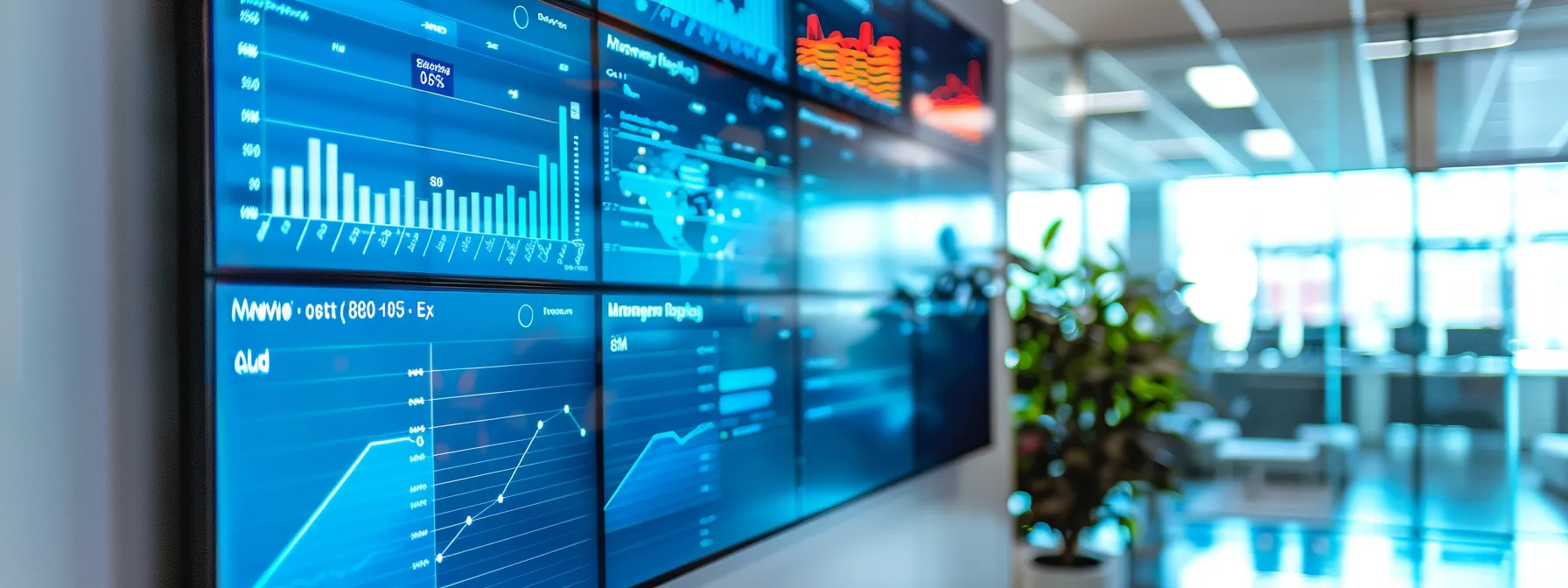 a sleek, modern office environment features a large screen displaying vibrant, dynamic dashboards and kpi reports, showcasing analytics and performance metrics that empower decision-making in a manufacturing context. a sleek, modern office environment features a large screen displaying vibrant, dynamic dashboards and kpi reports, showcasing analytics and performance metrics that empower decision-making in a manufacturing context.