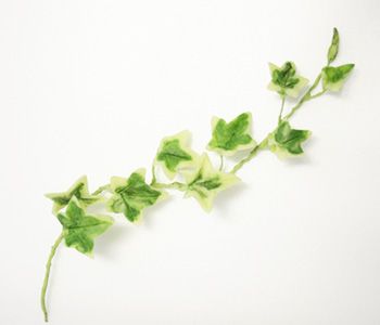クレイフラワーアイビーの葉っぱとつるの作り方レシピ デコリーナ