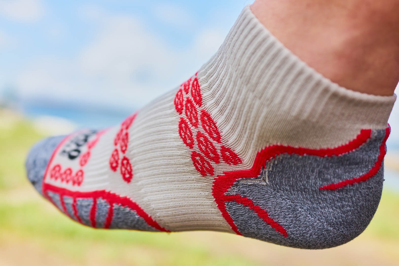 the best running socks: an example of air channels in a sock