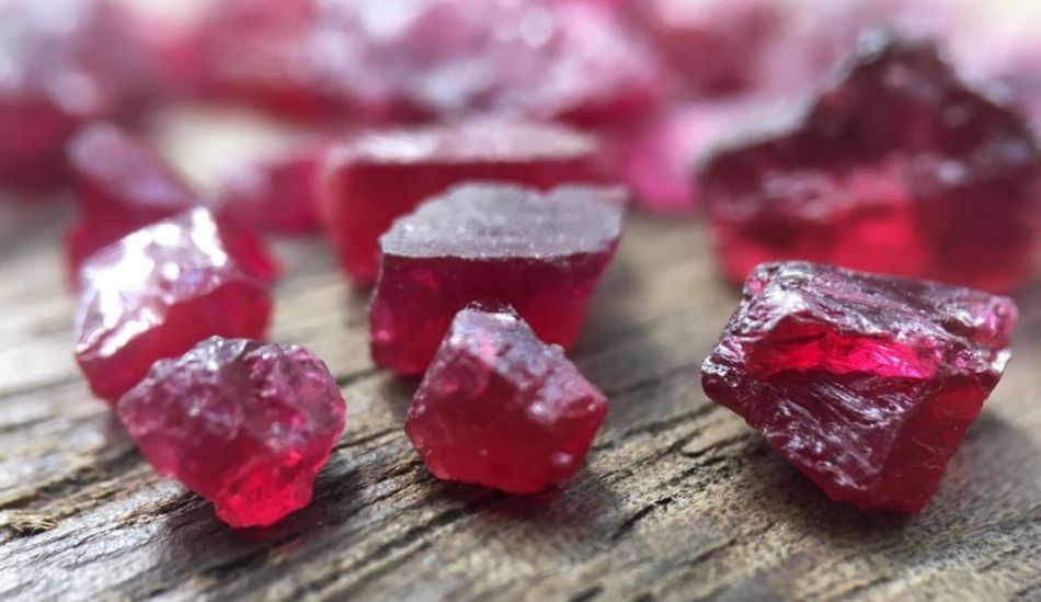 rough rubies