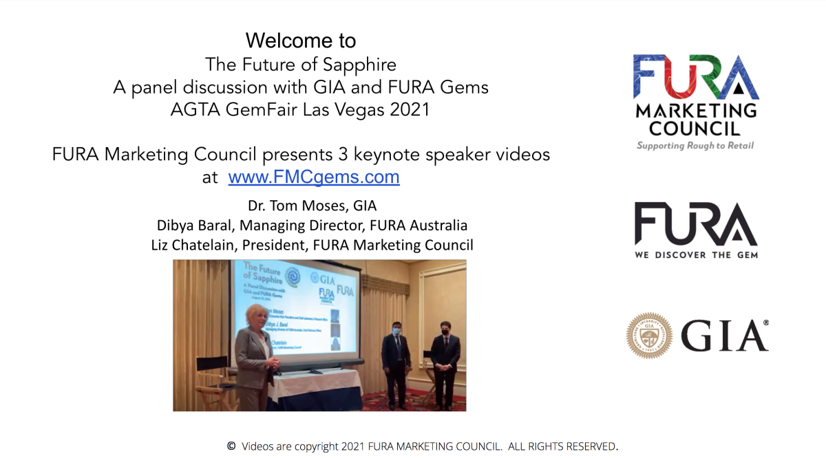 The Future of Sapphire A Panel Discussion with GIA & FURA Gems featuring 3 Keynote Speakers