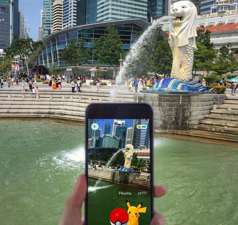 Nyari pokemon sampai Singapura juga boleh...