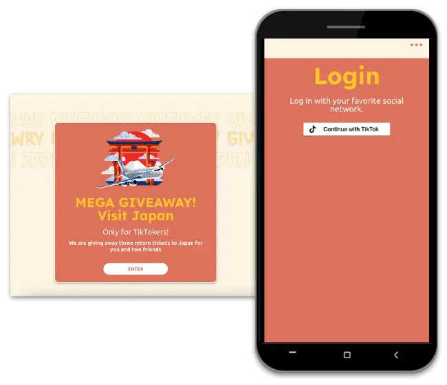 TikTok Login Giveway