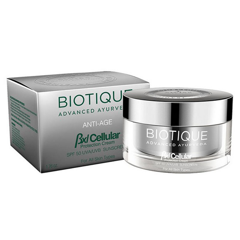 Biotique Advanced Ayurveda Anti-Age BXL Cellular Protection Cream SPF50 50gm
Biotique Advanced Ayurveda Anti-Age BXL Cellular Protection Cream SPF50 50gm
