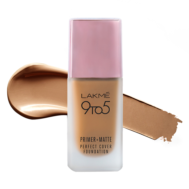 Lakme 9To5 Primer + Matte Perfect Cover Foundation Neutral Chestnut N360 25ml
Lakme 9To5 Primer + Matte Perfect Cover Foundation Neutral Chestnut N360 25ml