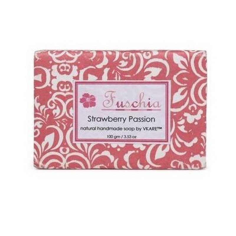 Fuschia Natural Handmade Glycerine Soap, Strawberry Passion 100gm
Fuschia Natural Handmade Glycerine Soap, Strawberry Passion 100gm