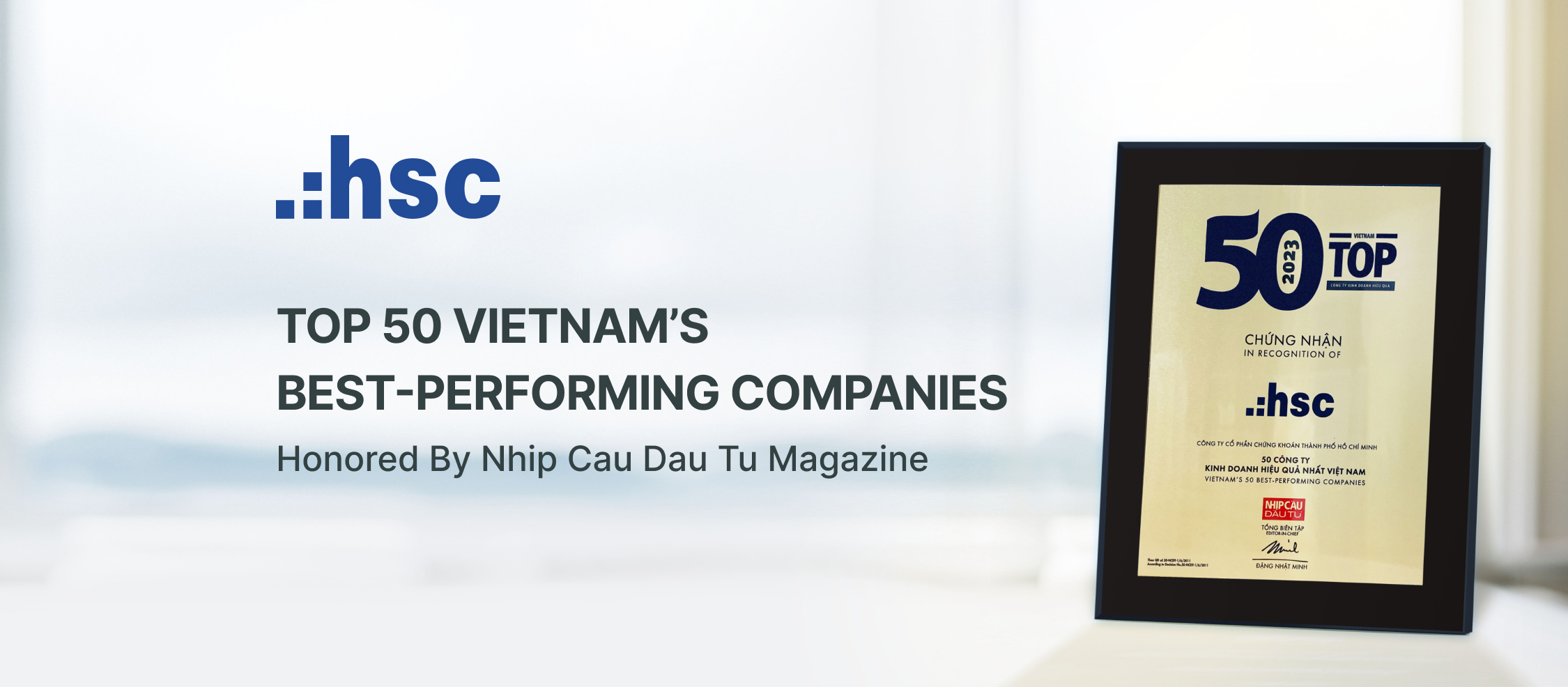 HSC – TOP 50 Vietnam’s Best Performing Companies 2023