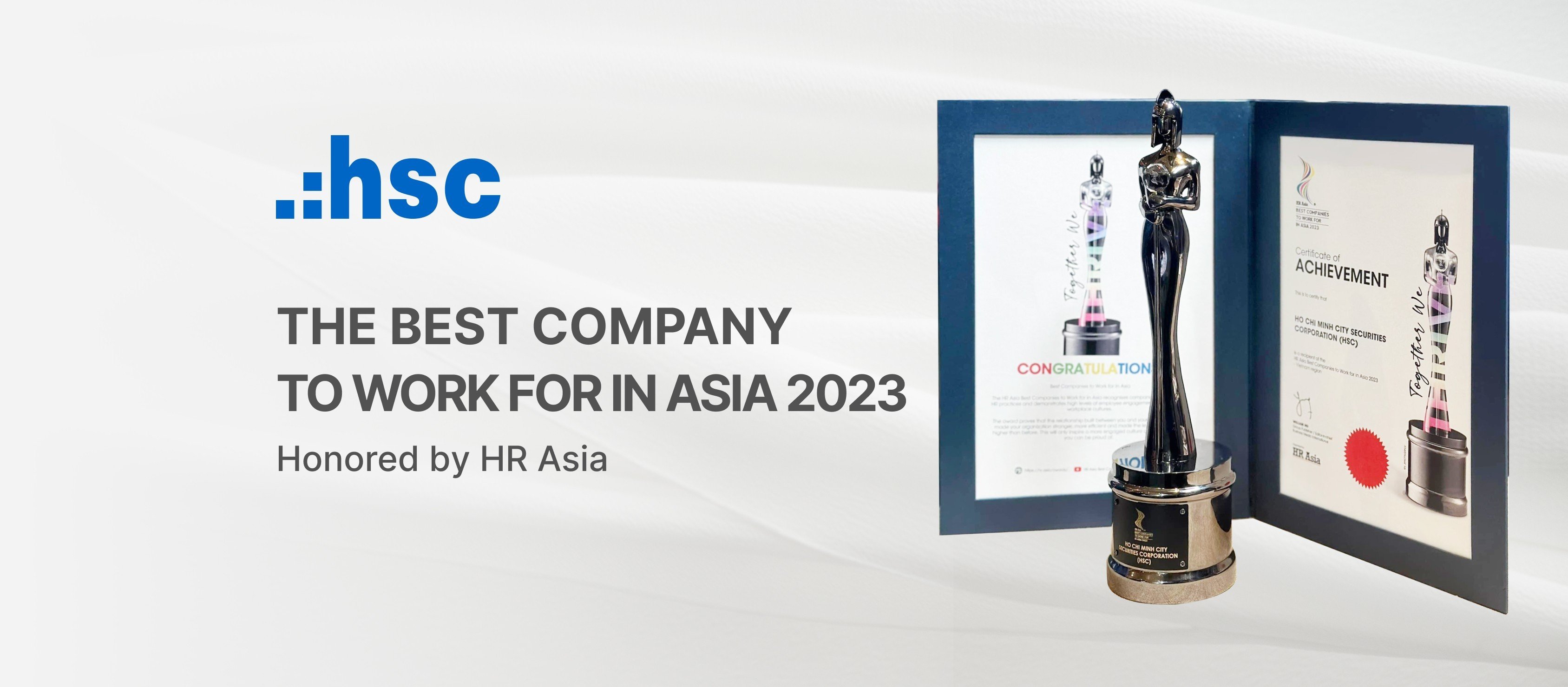 HSC - "Best Companies to Work for in Asia 2023" - Honored by HR ASIA