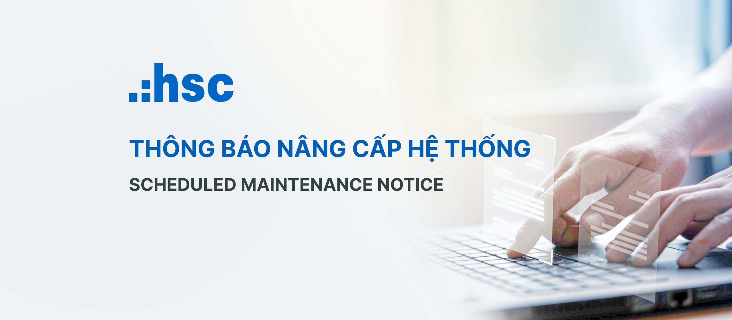 Thông báo nâng cấp hệ thống