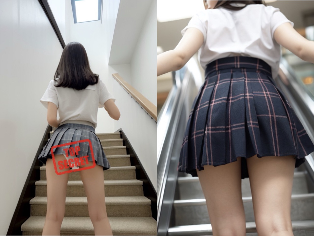 学校の制服JKのパンチラ盗撮　前編