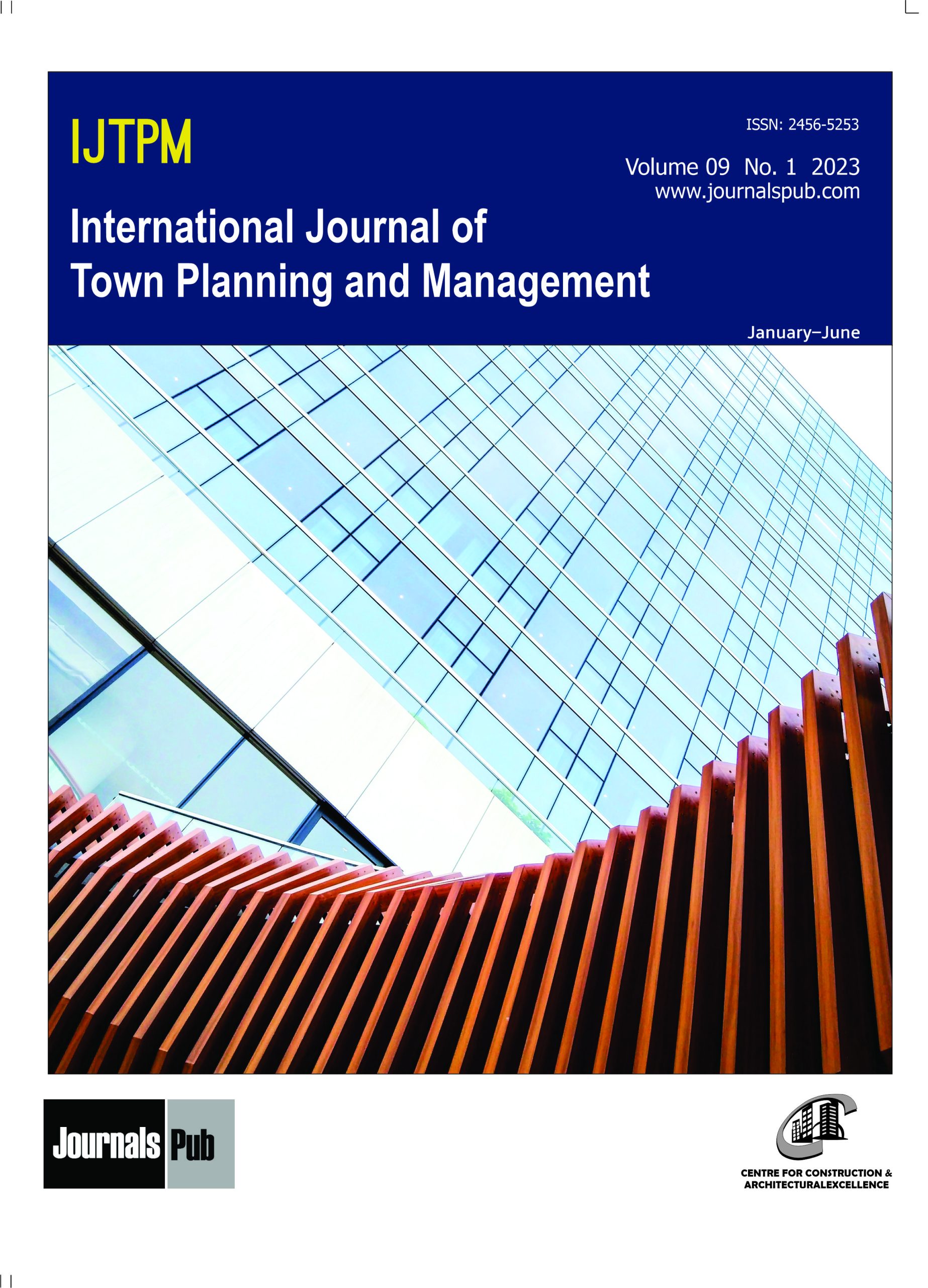 International Journal of Town Planning and Management Cover