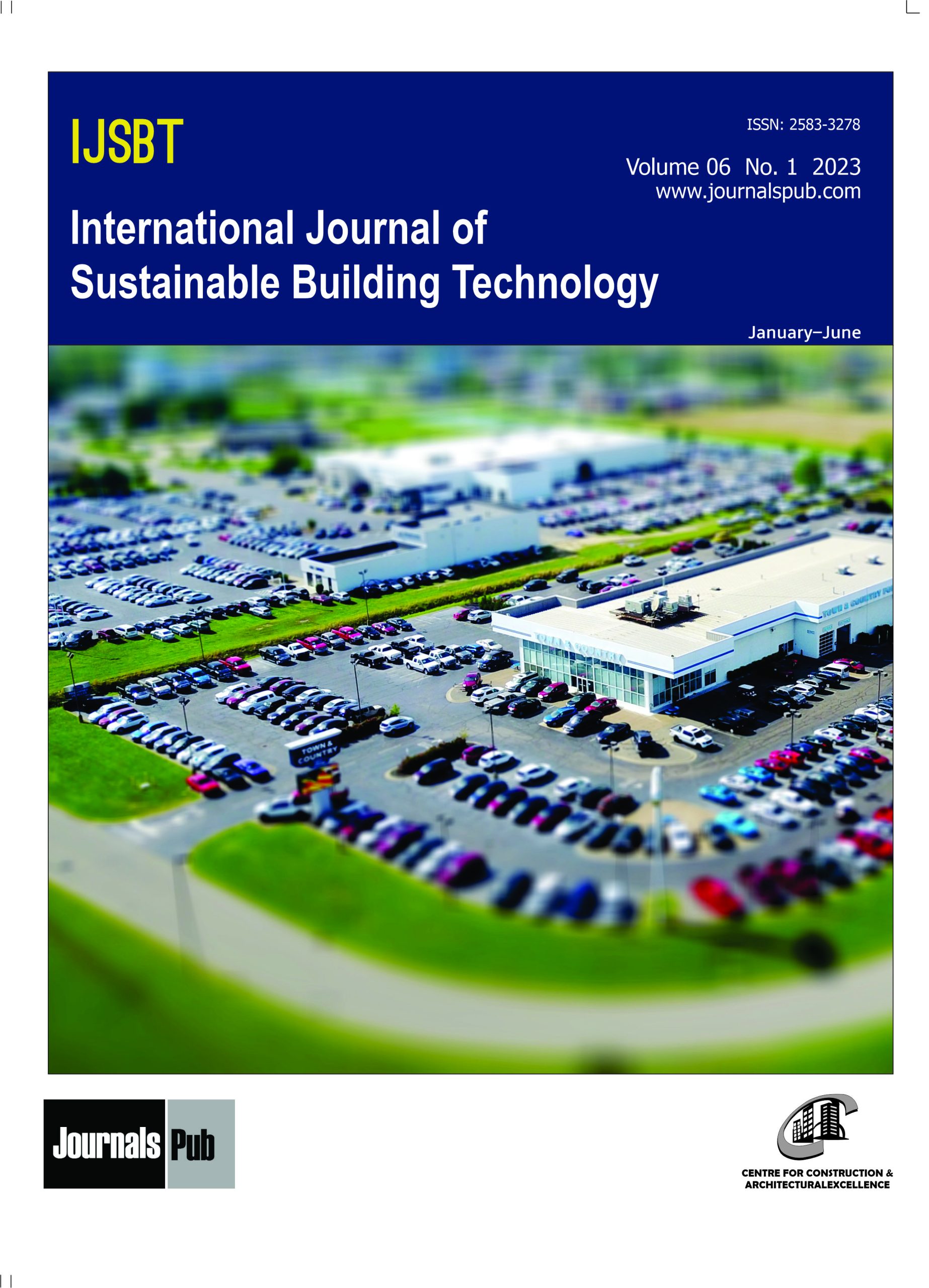 International Journal of Sustainable Building Technology Cover