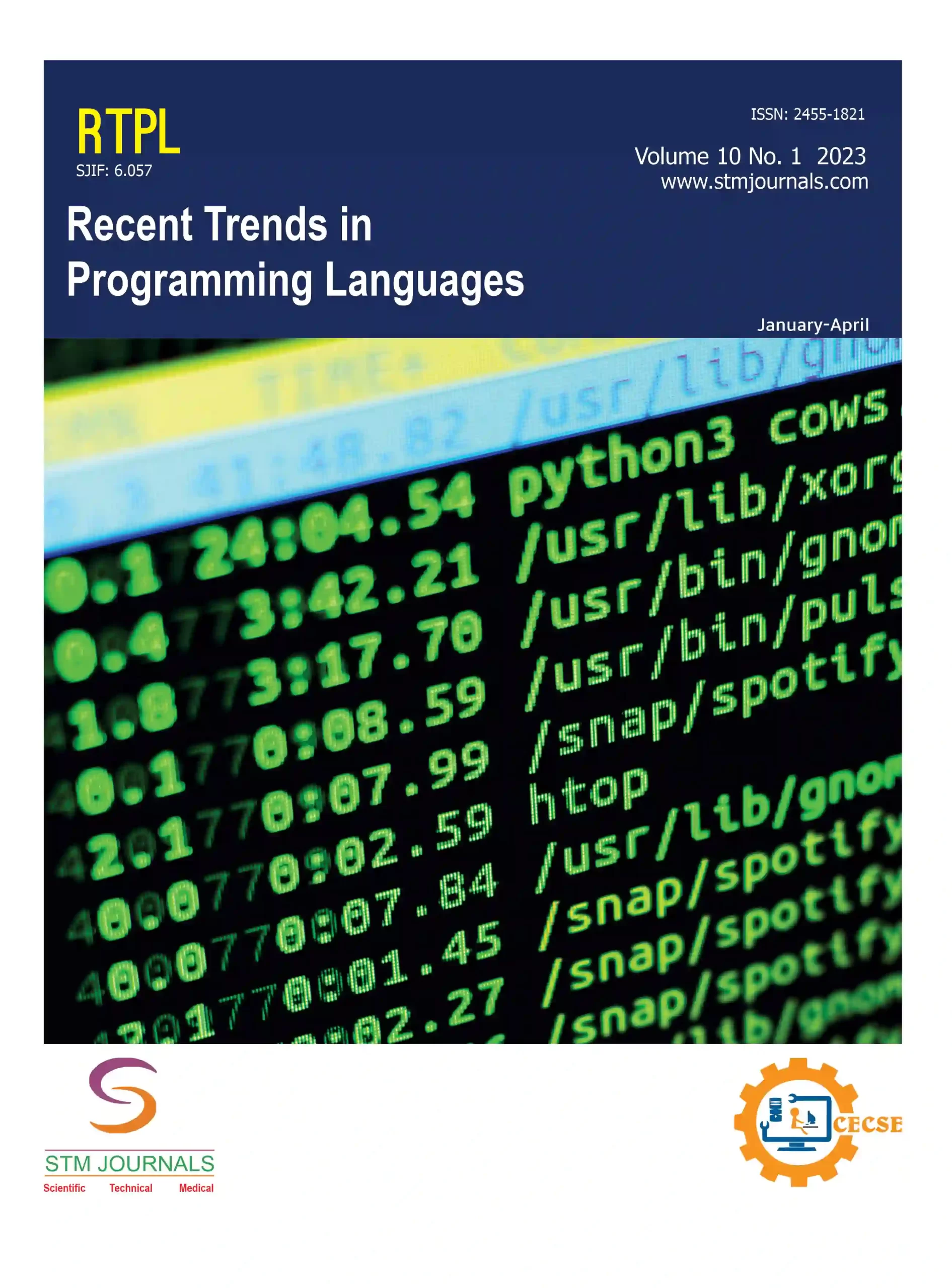 Recent Trends in Programming languages Cover