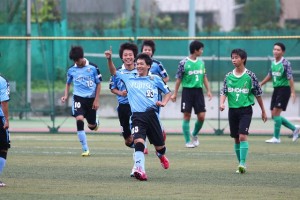 先制点を挙げた藤井選手。クラブユース選手権関東大会でもゴールを重ねた