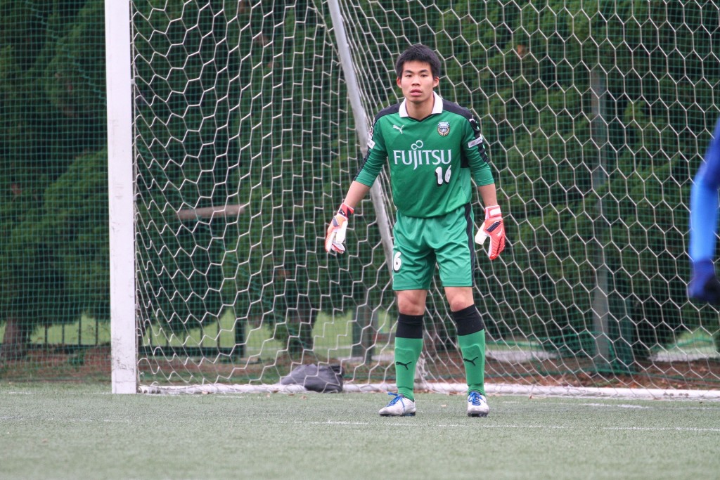 練習試合に出場した新居俊介選手