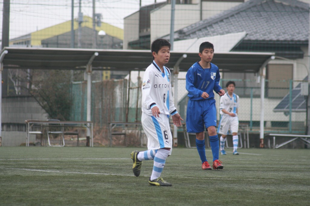 練習試合に出場した黒川海翔選手。背番号は6