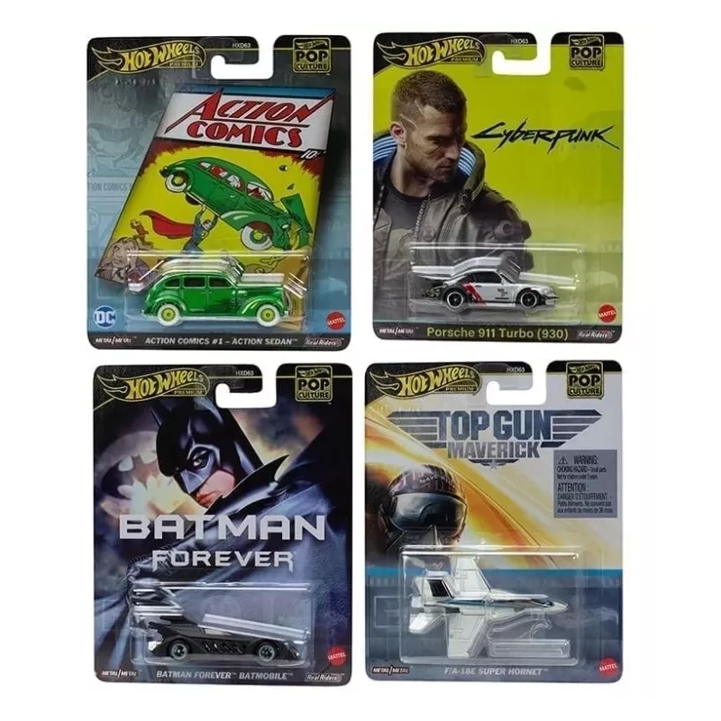 Hot Wheels Pop Culture F Set De V Hicules Top Gun Maverick Cyberpunk Batman Hxd F