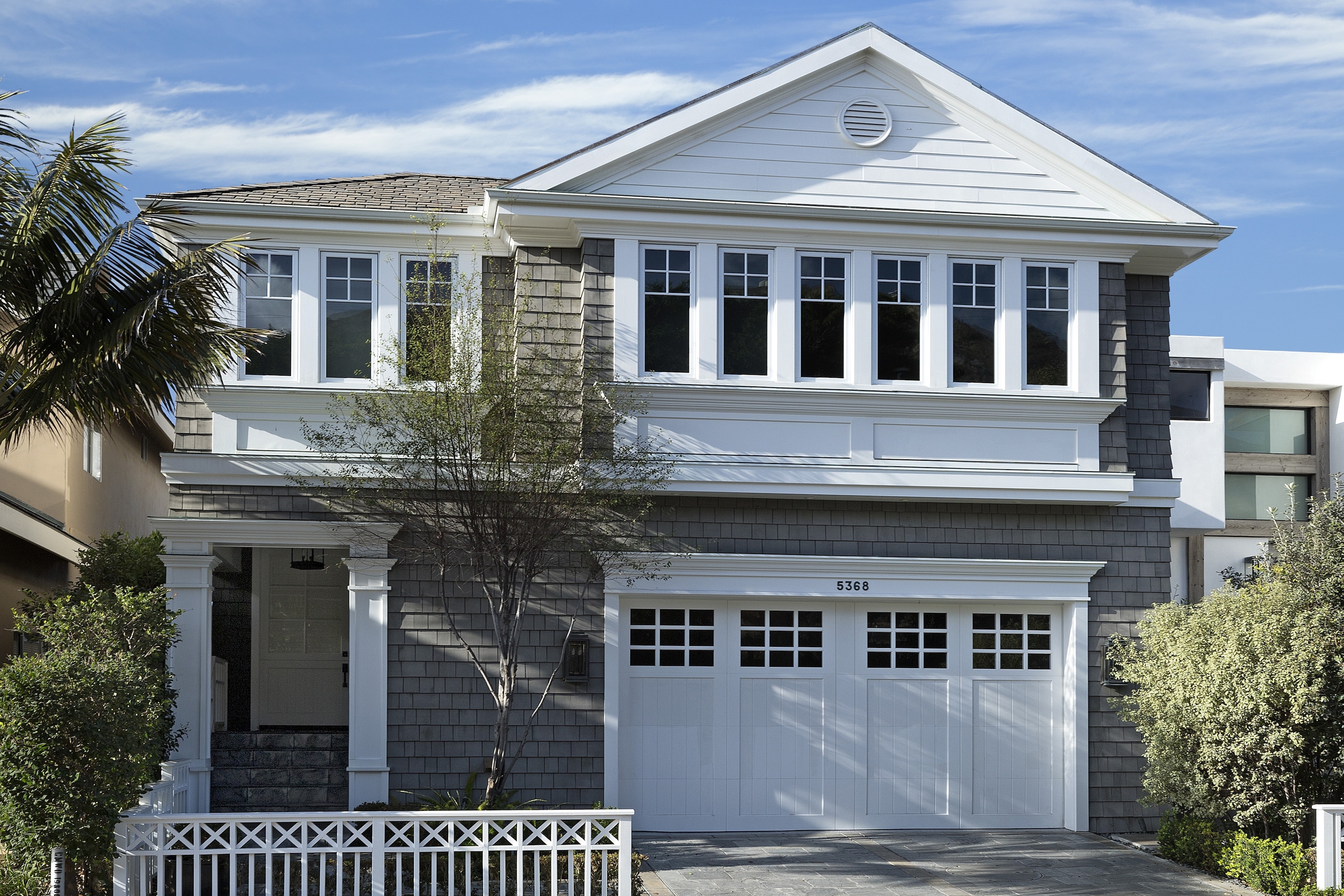 front facade of home and garage