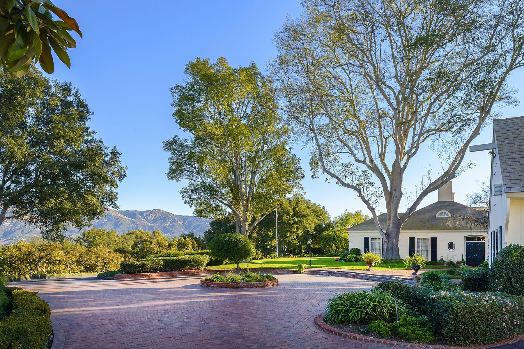 large paved driveway