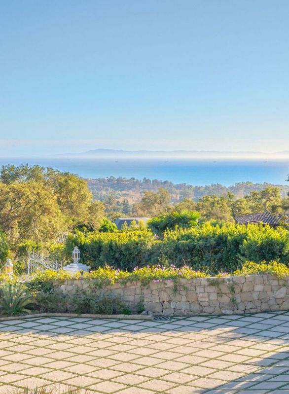 driveway with distant view of ocean