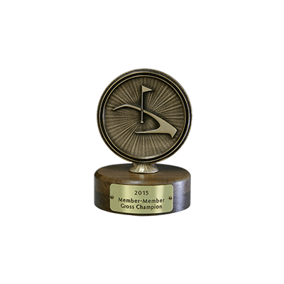 2D Medallion Trophy— Eagle Springs Golf Club and Eagle Point Golf Club