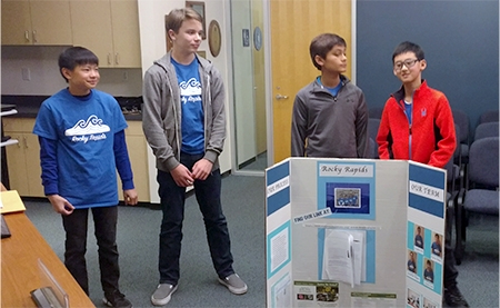 Local Youth Robotics Team Presents Research Project