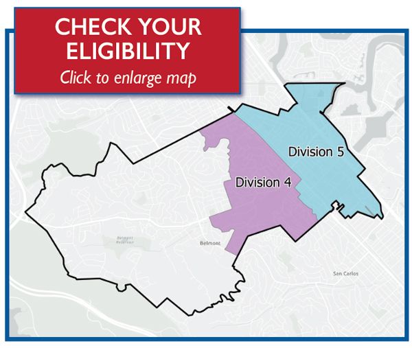 Thumbnail image of map of the MPWD's service area and districts 4 and 5 highlighted. Click for more detail.