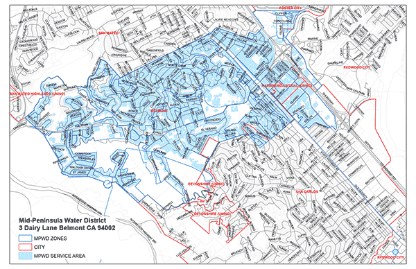 MPWD service area map