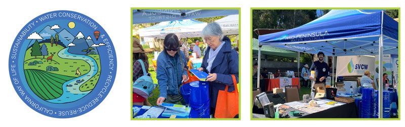 MPWD participating in the City of Belmont's 2024 Earth Day community event.
