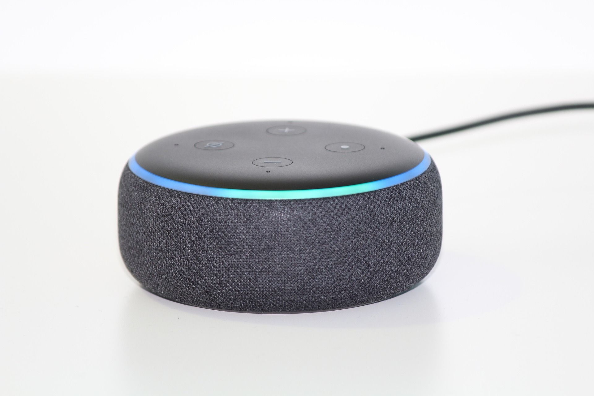 A close up of Amazon's Alexa.