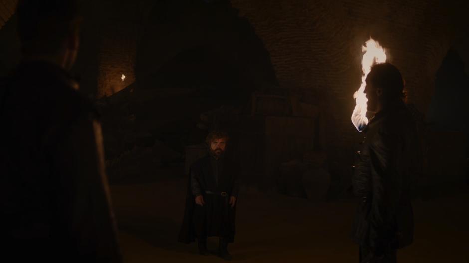 Bronn excuses himself after bringing Jaime to Tyrion.