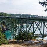 Photograph of Deception Pass Bridge.