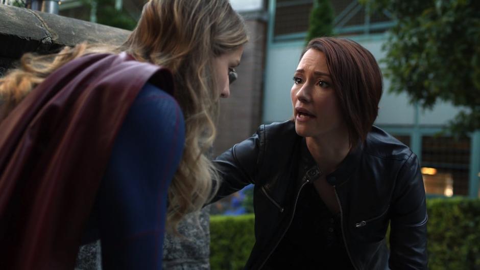 Alex talks Kara through her fears and reassures her sister with her presence.