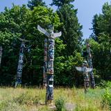 Photograph of Totem Poles.