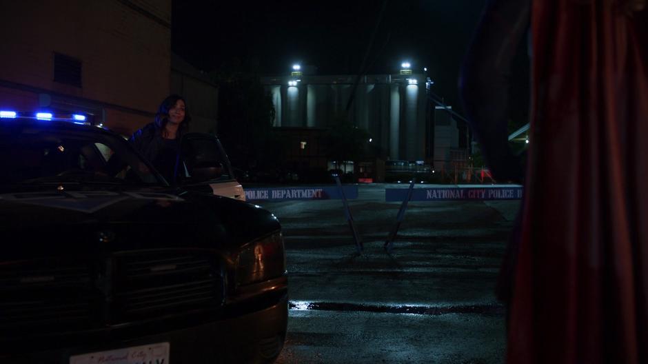 Maggie tells Kara that there is nothing she can do while getting into her car.