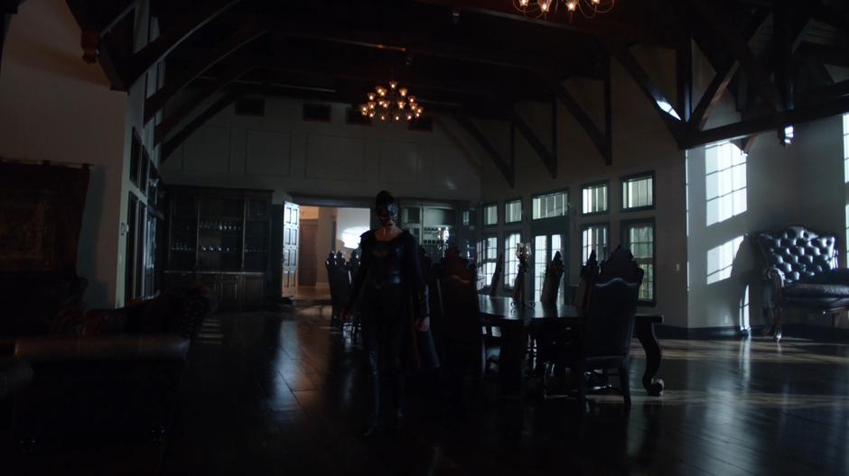 Reign searches around inside the mansion for Ruby.