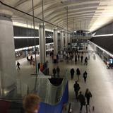 Photograph of Canary Wharf Underground Station.