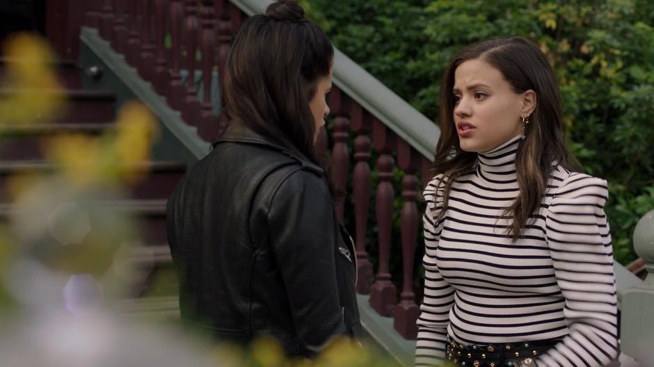 Maggie tells Mel that she believes she has been speaking to their mother.