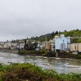 Photograph of Willamette Falls Dam.