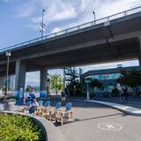 Photograph of Seaside Bicycle Route (under Cambie Street Bridge).