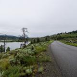 Photograph of Barnes Lake Road.