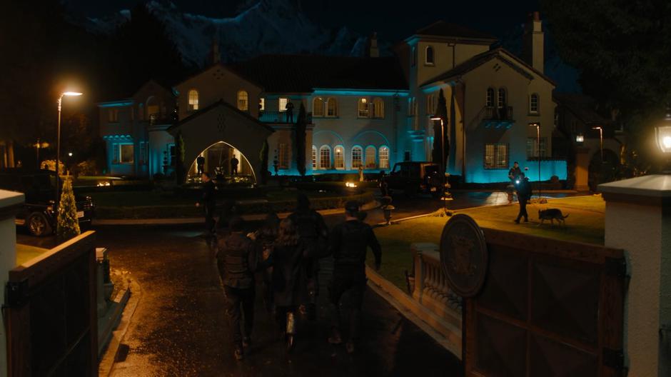Abigael and Maggie are escorted to the mansion by a group of demons.