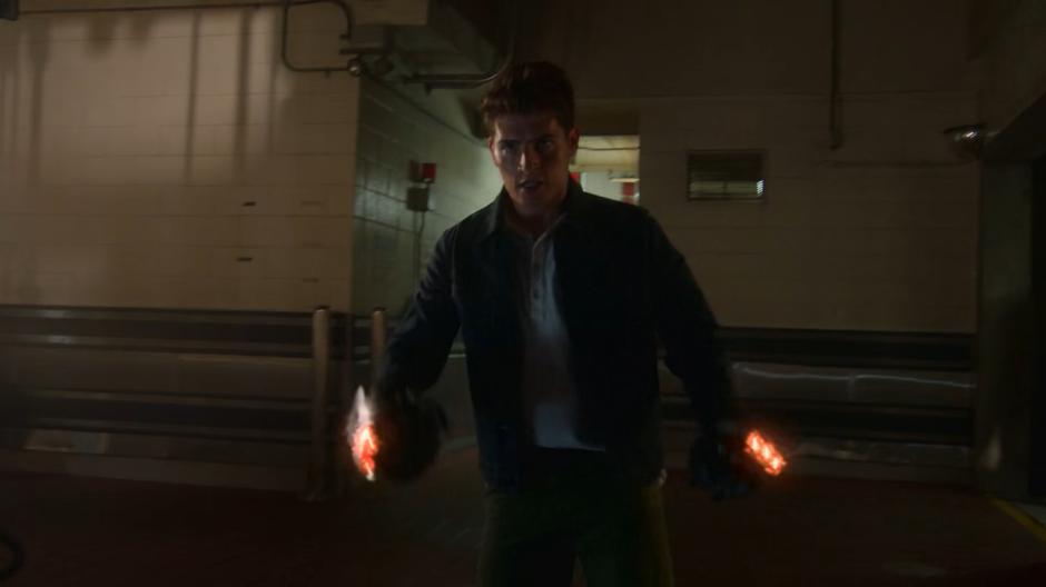 Chase comes at the Magistrate with his fistigons glowing.