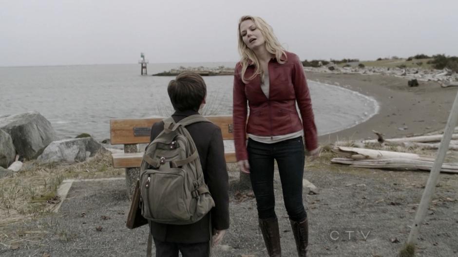 Henry tries to convince Emma not to leave.

From the pilot.
